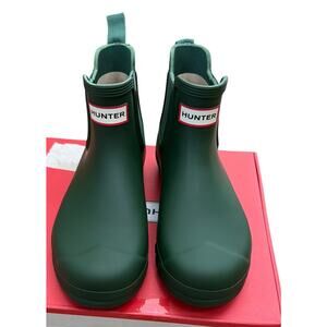 Hunter Women's Original Chelsea Boots Hunter Green Size 8 new